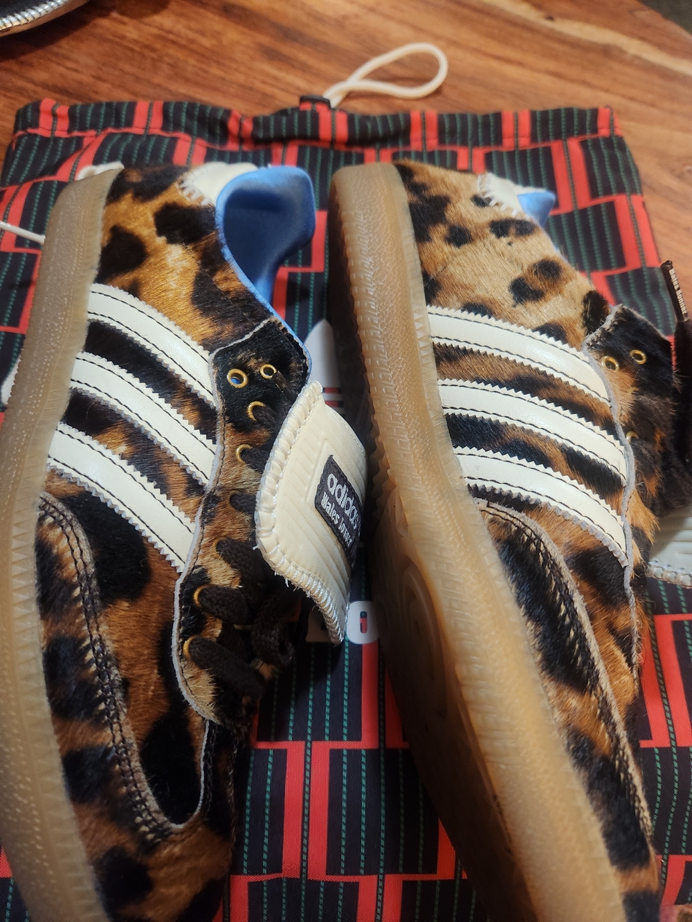 Wales Bonner x Adidas Lepoard Sambas - Picture 3 of 5